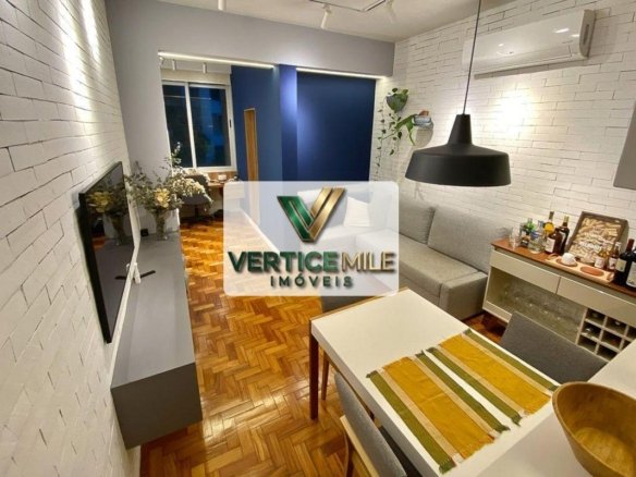 Apartamento Rua Barata Ribeiro- Copacabana 50m², 1 quarto (1 suíte) Mobiliado