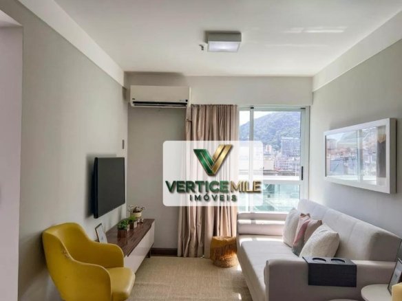 Apto em Botafogo, 2 quartos (1 suíte)  70 m² Mobiliado Condomínio Botafogo Long Stay